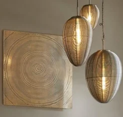 Light en Living Wandornament 60x1,5x60 cm LOLITA antiek brons