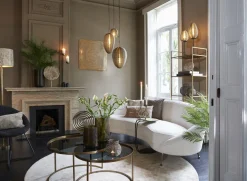 Light en Living Wandornament 60x1,5x60 cm LOLITA antiek brons