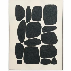 Light en Living Wandornament 60X3,5X80 cm CALDERA creme+zwart