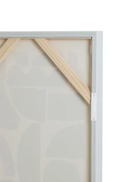 Light en Living Wandornament 90x3,5x120 cm CALDERA crème+zwart
