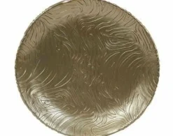 Light en Living Wandornament Ø30x3 cm ZEBRA goud