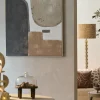 Light en Living Wandornament 90X3X120 cm ZIRELLE creme+zand+bruin