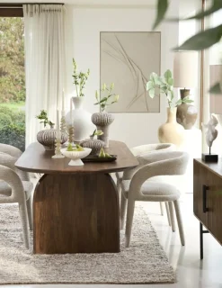 Light en Living Wandornament 90X2,5X120 Cm ELINOR Creme