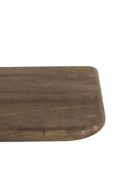 Light en Living Wandplank 88x20x3 cm TARONTU mat grijs/bruin