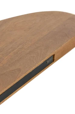 Light en Living Wandplank 70x17x3 cm GINOSU olie bruin