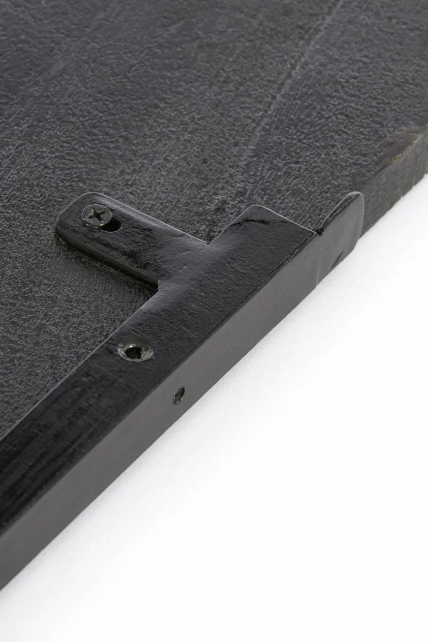 Light en Living Wandplank 90x19x2 cm GINOSA hout mat zwart