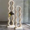 Light en Living Wijnrek 5 flessen 18x13x58 cm EDOLO hout mat naturel