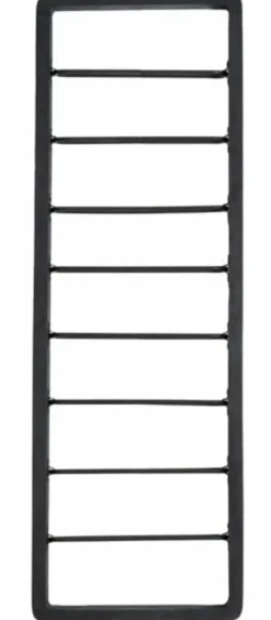 Light en Living Wijnrek 8 flessen 40x6x120 cm SORRENTO hout zwart+zwart