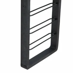 Light en Living Wijnrek 8 flessen 40x6x120 cm SORRENTO hout zwart+zwart