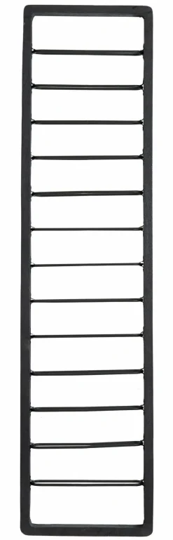 Light en Living Wijnrek 13 flessen 40x6x160 cm SORRENTO hout zwart+zwart
