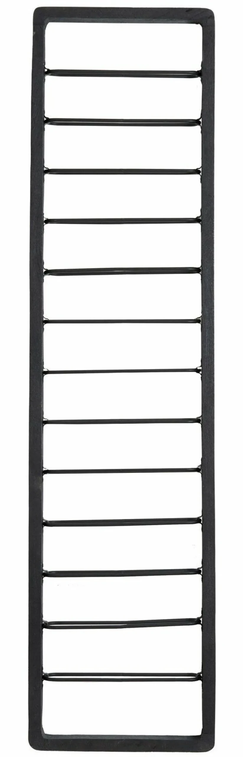 Light en Living Wijnrek 13 flessen 40x6x160 cm SORRENTO hout zwart+zwart