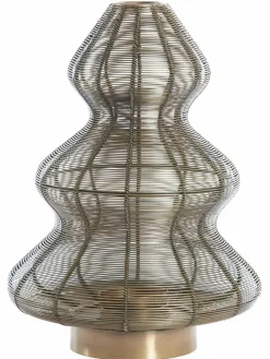 Light en Living Windlicht Ø25x35 cm CHRISTMAS TREE antiek brons