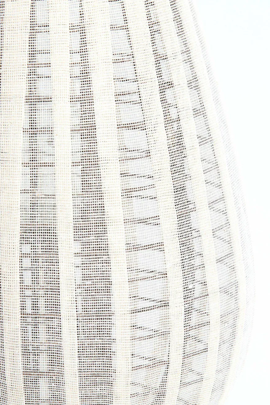 Light en Living Windlicht Ø36X55 cm DAZIO Linen Natural+donkerbruin hout