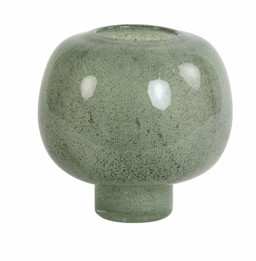 Light en Living Windlicht ELIA glas mint groen