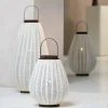 Light en Living Windlicht Ø32x40 cm Dazio Linen Natural+donkerbruin hout