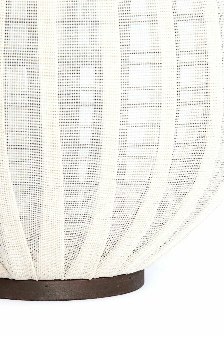 Light en Living Windlicht Ø32x40 cm Dazio Linen Natural+donkerbruin hout