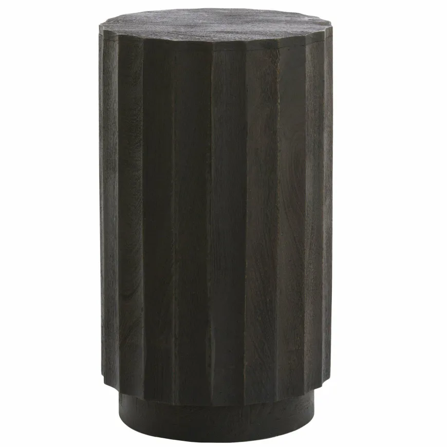 Light en Living Zuil ELLENA Ø35x60 cm | Hout Donkerbruin Mat – Light & Living