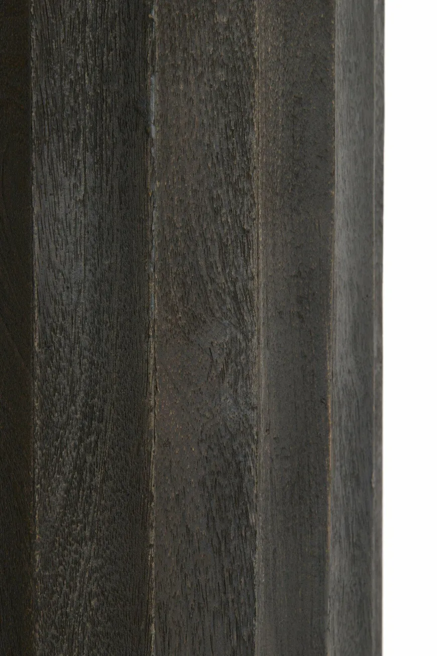 Light en Living Zuil ELLENA Ø35x80 cm | Hout Donkerbruin Mat – Light & Living