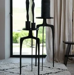 Light en Living Zuil Set van 2 PANO donker brons