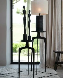 Light en Living Zuil Set van 2 PANO donker brons