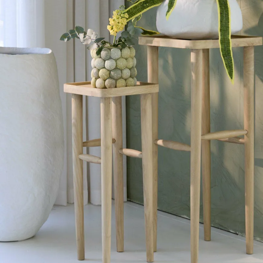 Light en Living Zuil 32x32x80 cm QIANO mango hout naturel