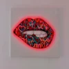 Locomocean Muurschilderij (LED lamp Neon) - Mouth
