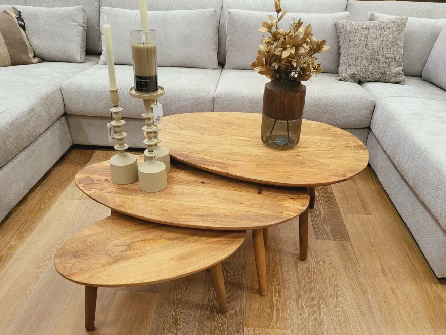 Nijwie Hamburg salontafel ovaal klein 60 cm