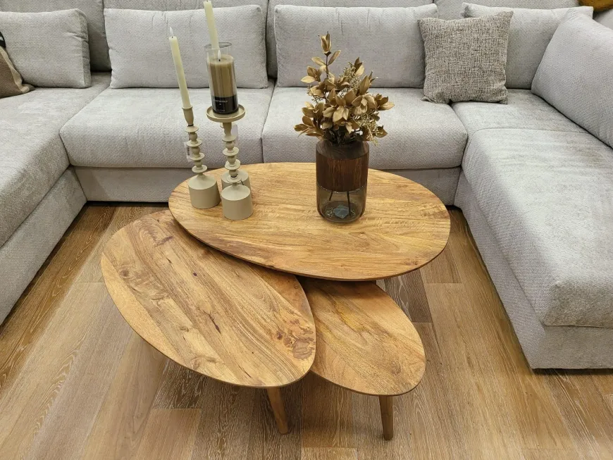 Nijwie Hamburg salontafel ovaal klein 60 cm