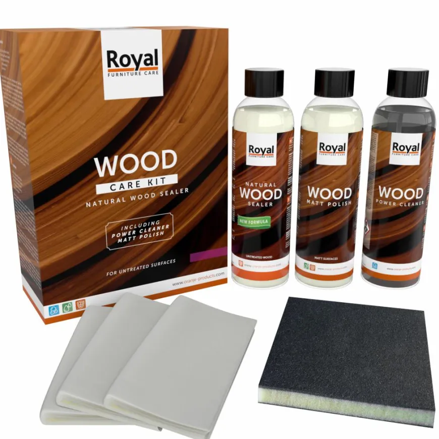 Oranje Natural Wood Sealer - Wood Care Kit