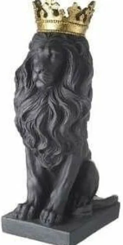 Parlane Ornament Lion KING zwart/goud