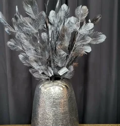 Parlane Ornament 10x2x76 cm PEACOCK FEATHER platinum