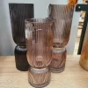 Parlane Vaas Ø10x26 cm OAKLYN glas smoke goud