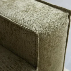 Pepp Interiors Bank River U opstelling met chaise longue links in Majestic 607