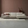 Pepp Interiors Bank River met chaise longue rechts in Majestic 603