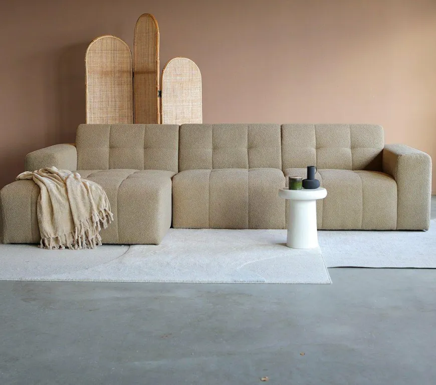 Pepp Interiors Bank Wave 2.5 zits met chaise longue links Now of Never 18