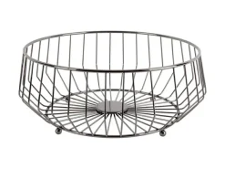 Present Time Fruitschaal Linea Kink groot gun metal