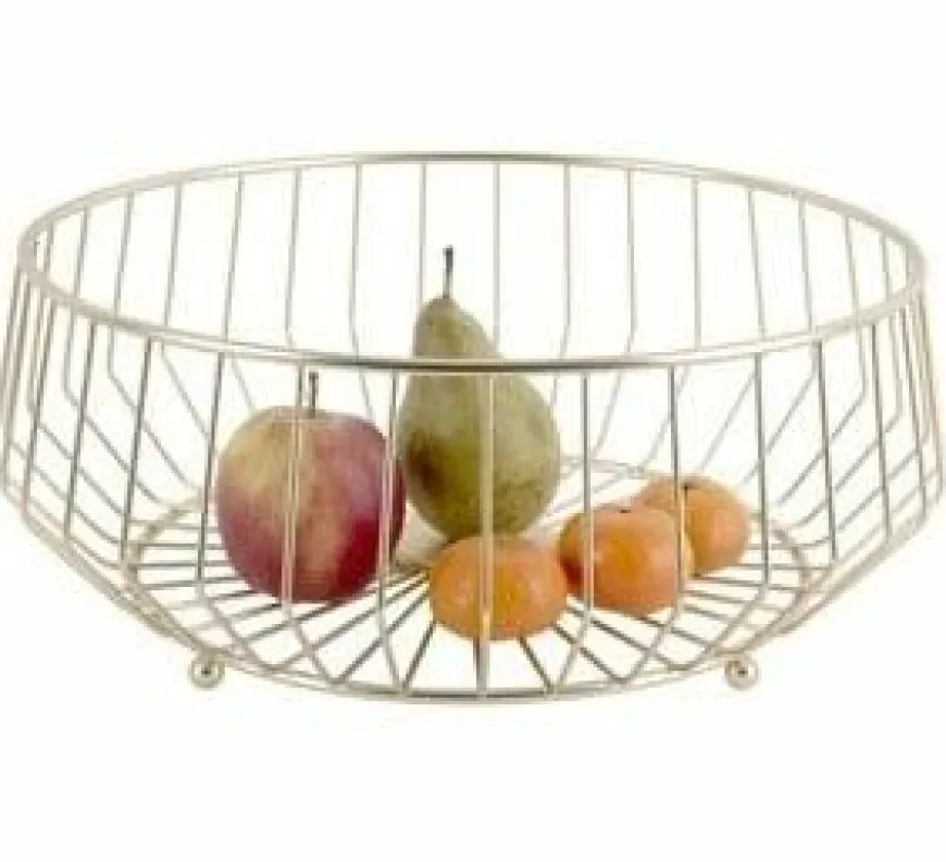 Present Time Fruitschaal Linea Kink groot goud