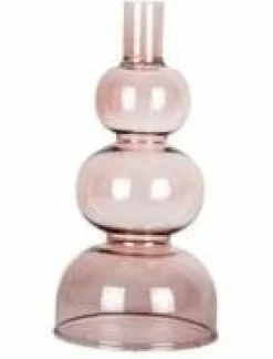 Present Time Kandelaar Layered Circles groot roze