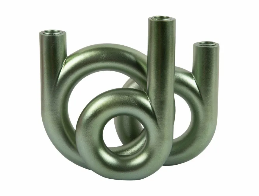 Present Time Kandelaar Rings medium - Metallic Jungle groen