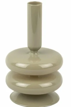 Present Time Kandelaar Sparkle Double Ring vergrijsd groen
