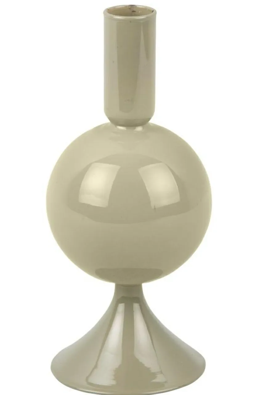 Present Time Kandelaar Sparkle Ball vergrijsd groen