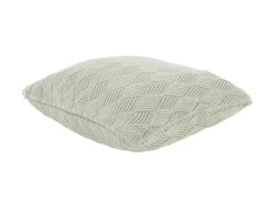 Present Time Kussen Checkered gebreid jadegroen
