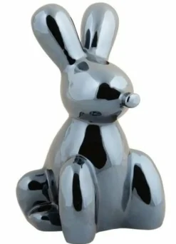 Present Time Ornament Balloon Bunny zwart groot