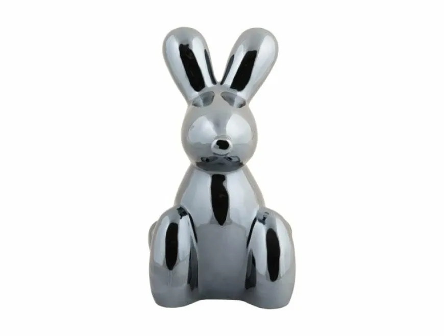 Present Time Ornament Balloon Bunny zwart groot