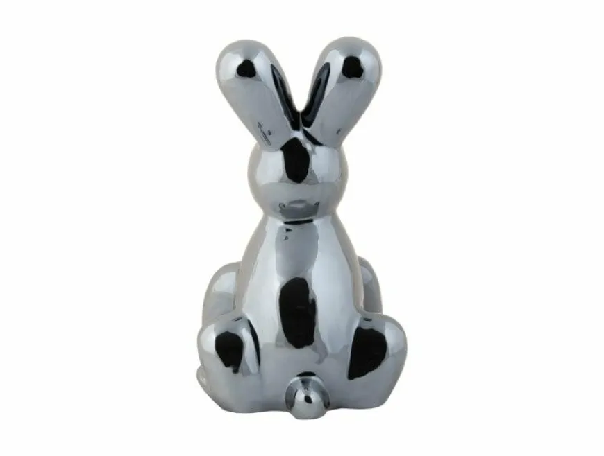 Present Time Ornament Balloon Bunny zwart groot