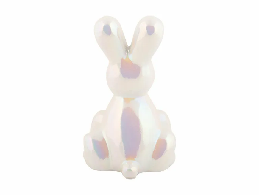 Present Time Ornament Balloon Bunny wit parelmoer