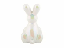 Present Time Ornament Balloon Bunny wit parelmoer groot