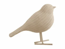 Present Time Ornament Statue Knitted zacht bruin