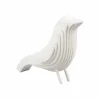 Present Time Ornament Statue Silouette vogel MDF klein wit