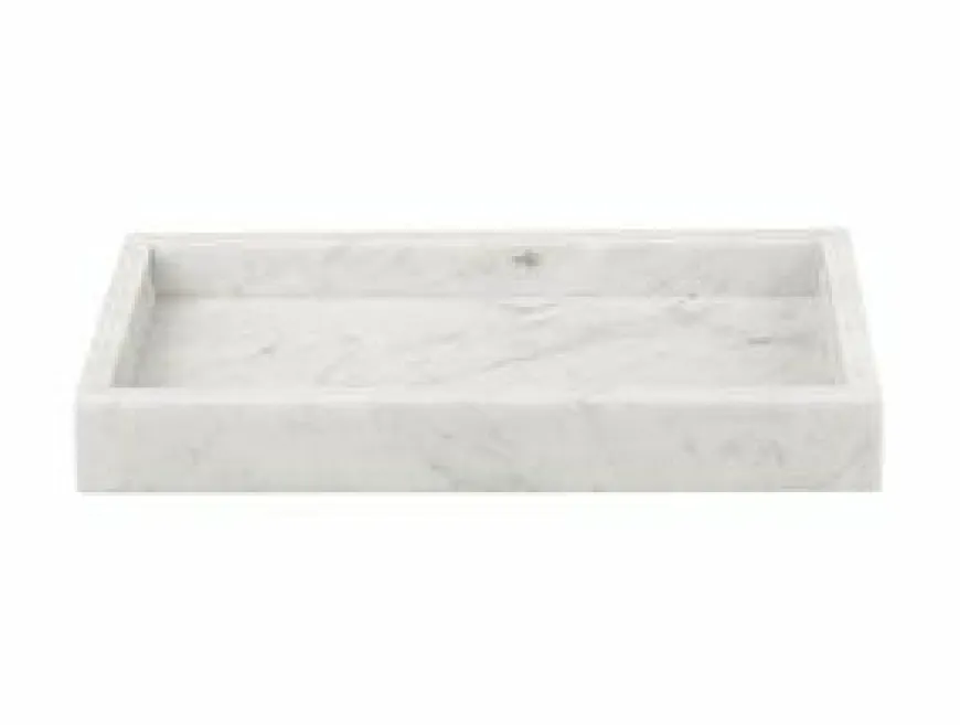 Present Time Schaal Marble Medium wit